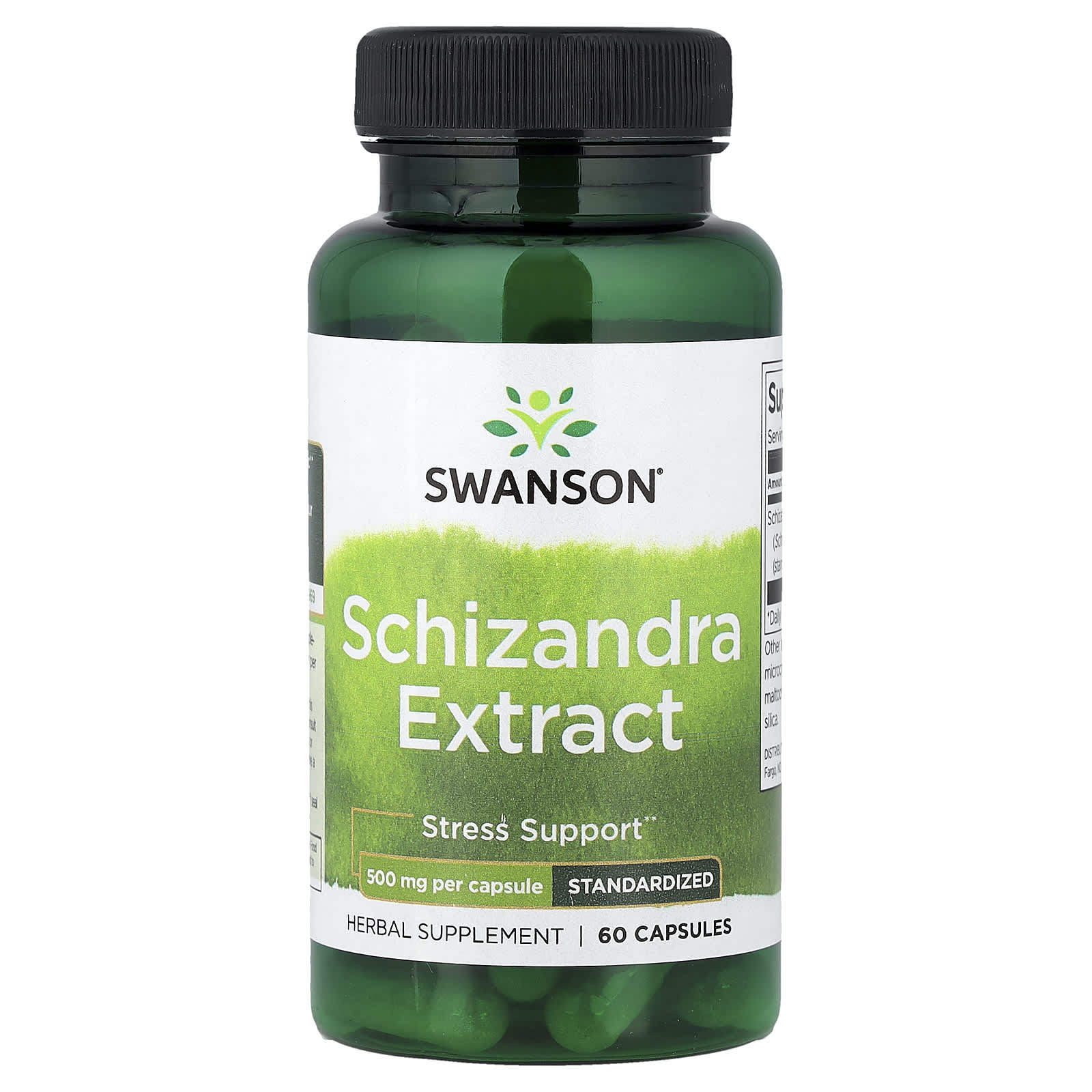 Schizandra Extract 500 mg standardiserad framsida