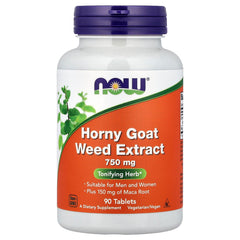 Now Foods - Horny Goat Weed Extract - 90 Tabs