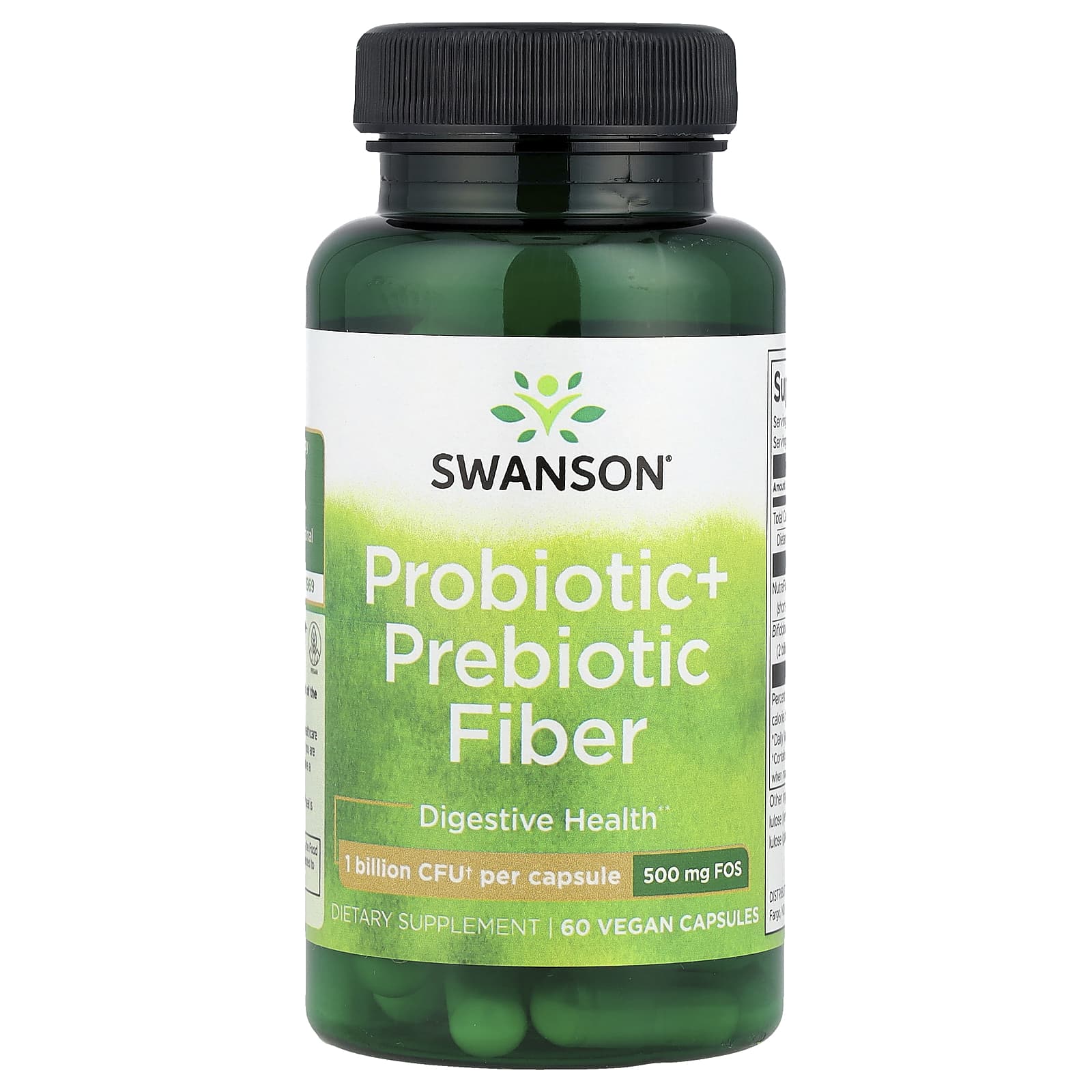 Probiotic+ Prebiotic Fiber baksida