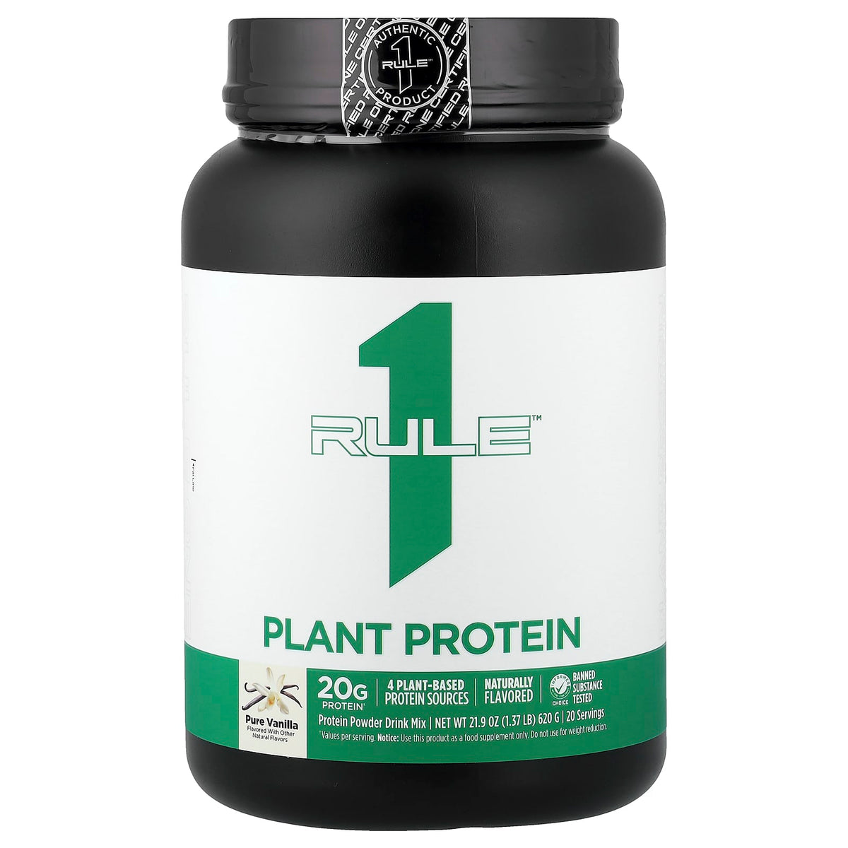 Rule One Plant Protein nutritionell information