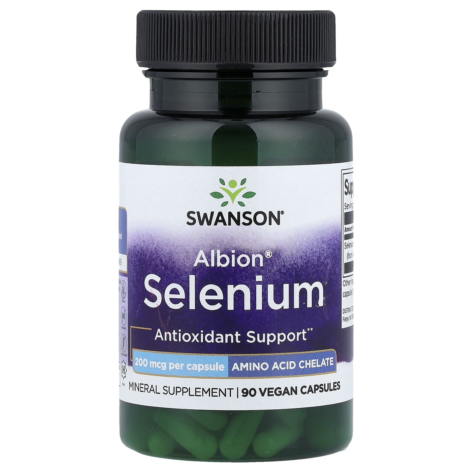 Swanson SelenoExcell Selenium förpackningssida