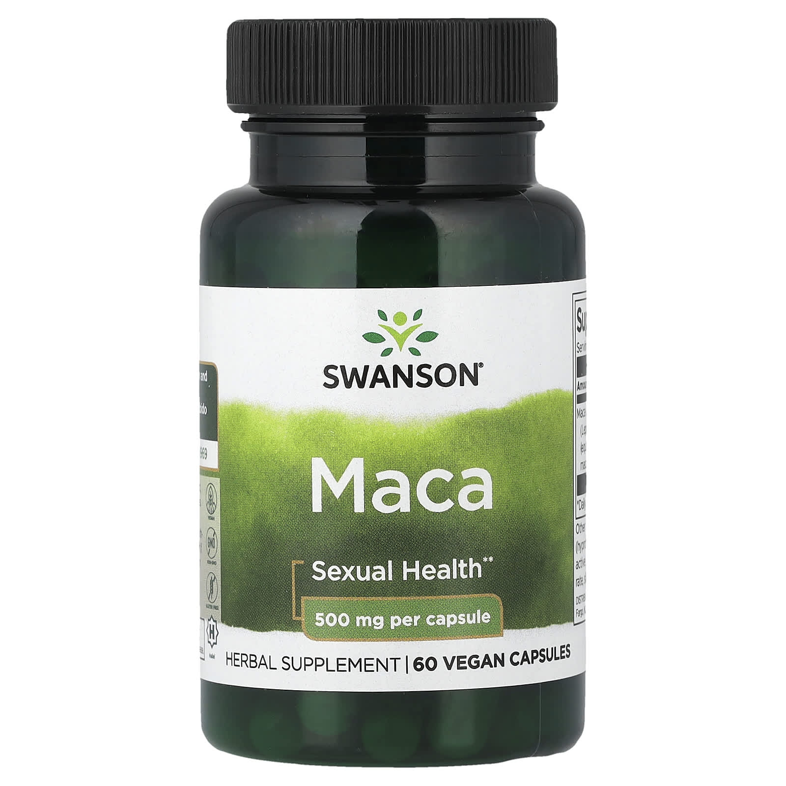 Swanson Maca Extract baksida