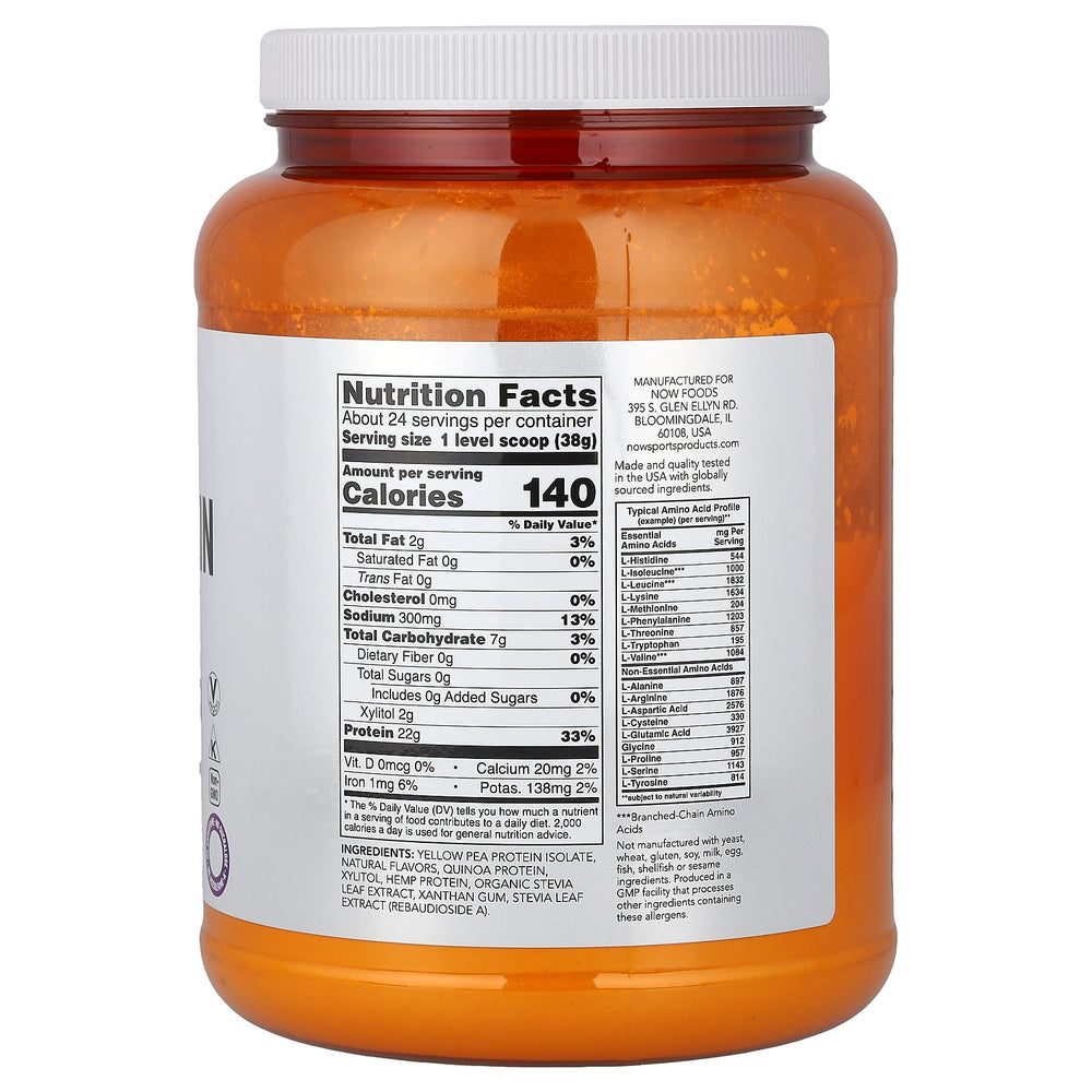 NOW Foods Plant Protein Complex dosering