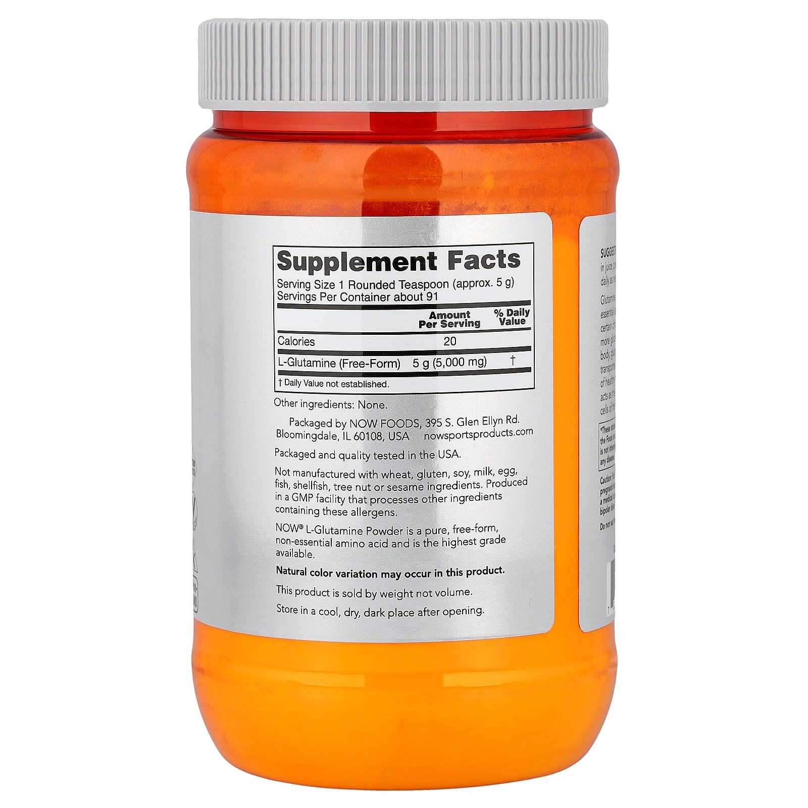 NOW Foods - L-Glutamiini