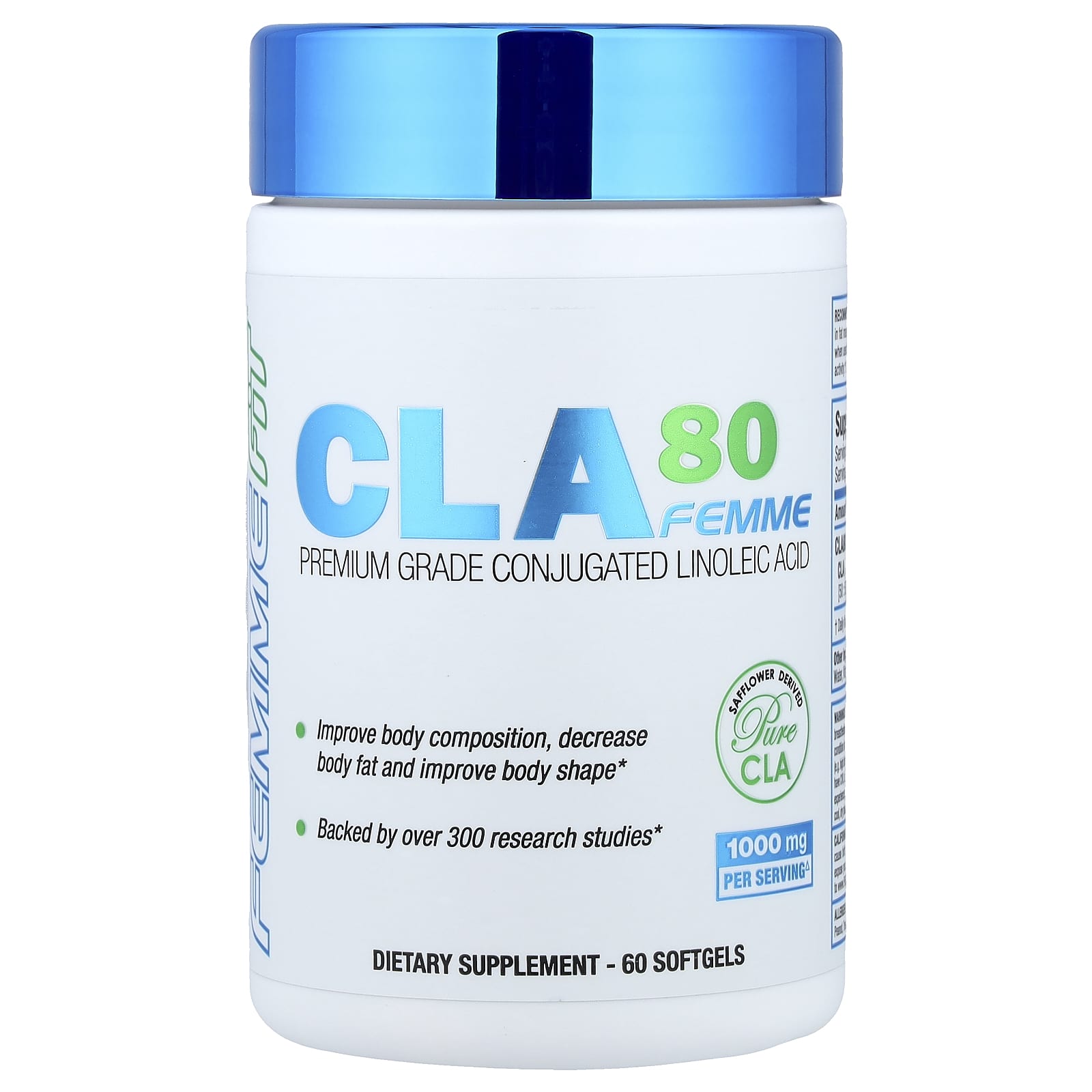 CLA 80 Femme baksida med näringsfakta