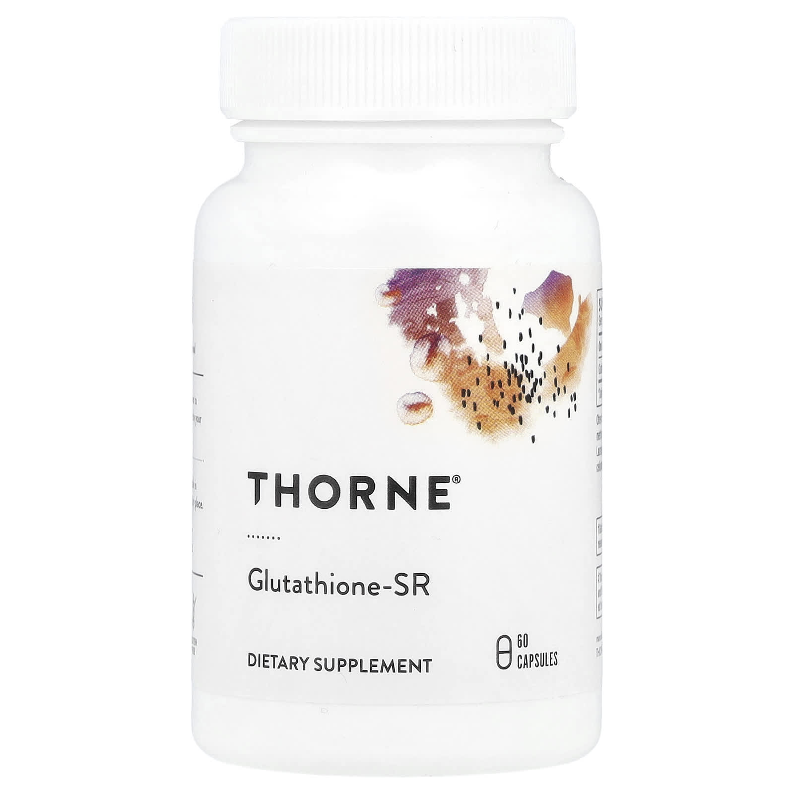 Thorne Glutathione-SR baksida näringsfakta