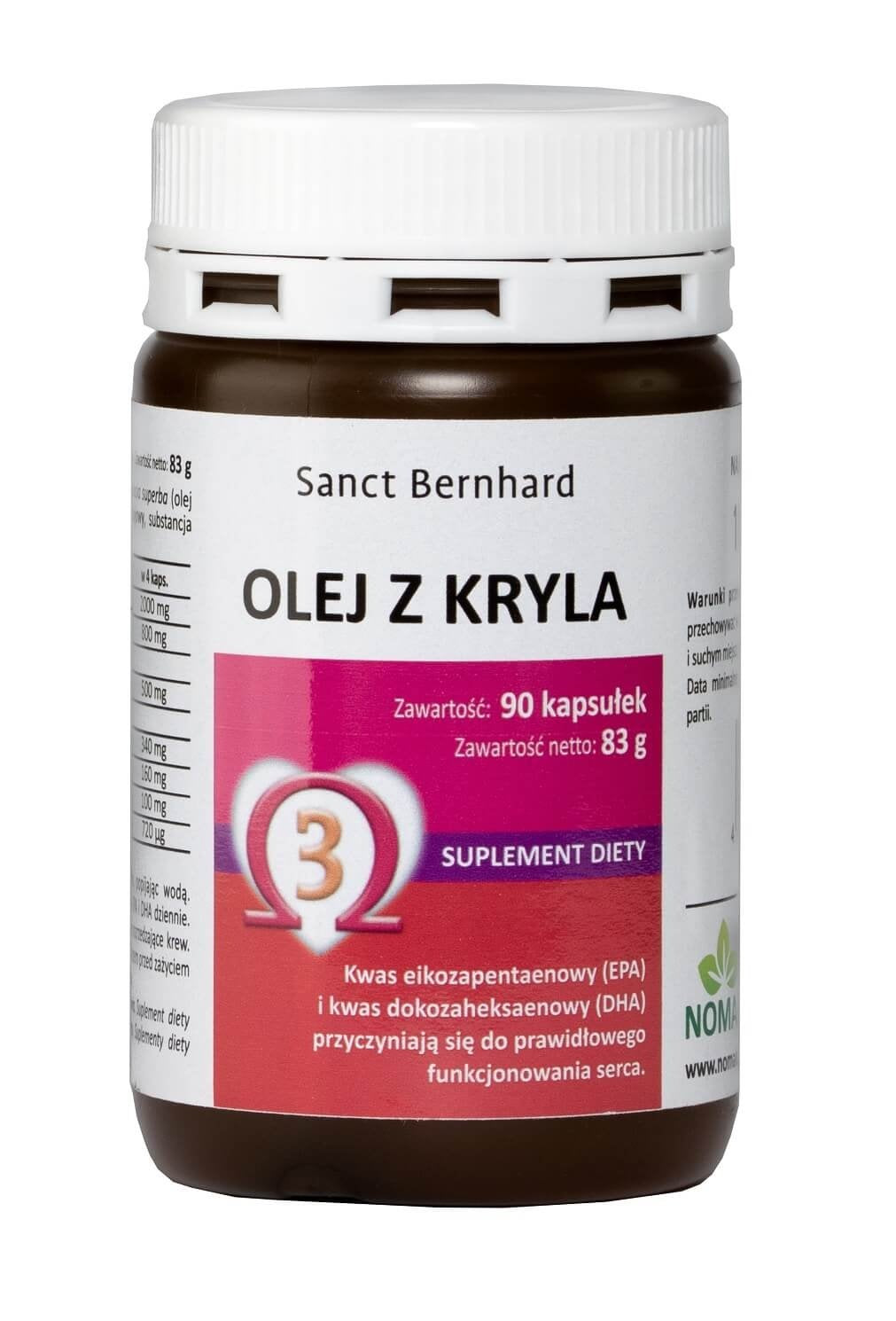 Krill Oil Omega-3 från Antarktis 90 kapslar framsida