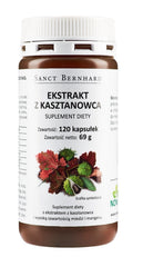 Hästkastanj Extrakt – 120 Kapslar baksida näringsinformation