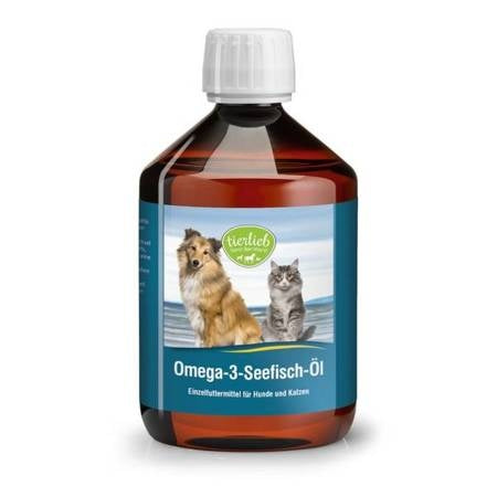 Tierlieb - Omega-3-Seefisch-Öl-Kapseln für Hunde und Katzen