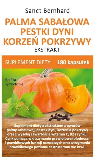 Sabalpalm, Pumpakärnor & Brännässelrot baksida