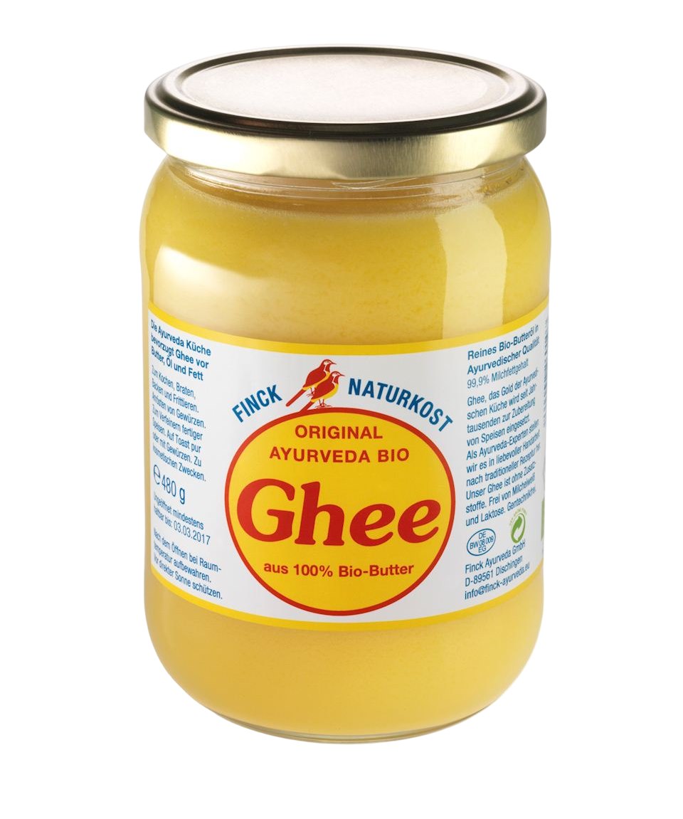 Finck Naturkost Original Ayurveda Bio Ghee baksida näringsfakta