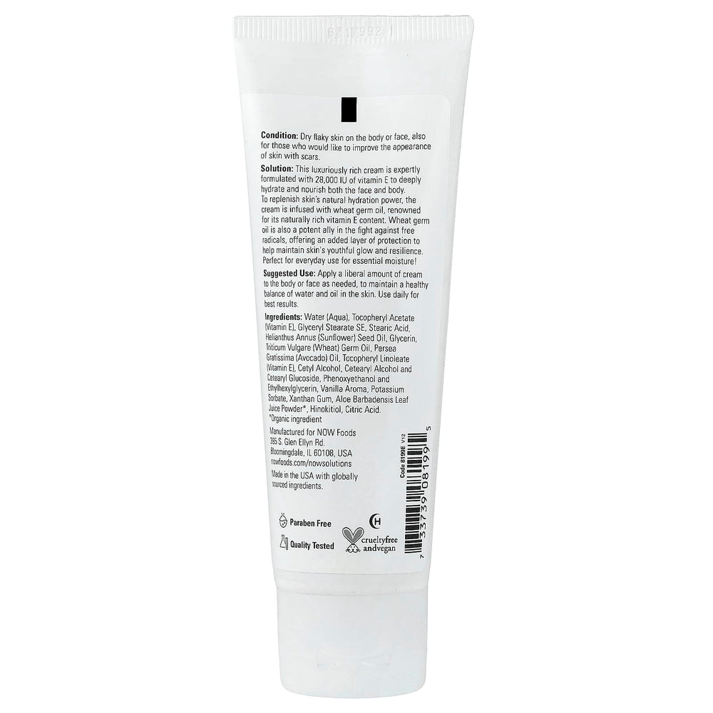 Vitamin E Cream näringsfakta och ingredienser