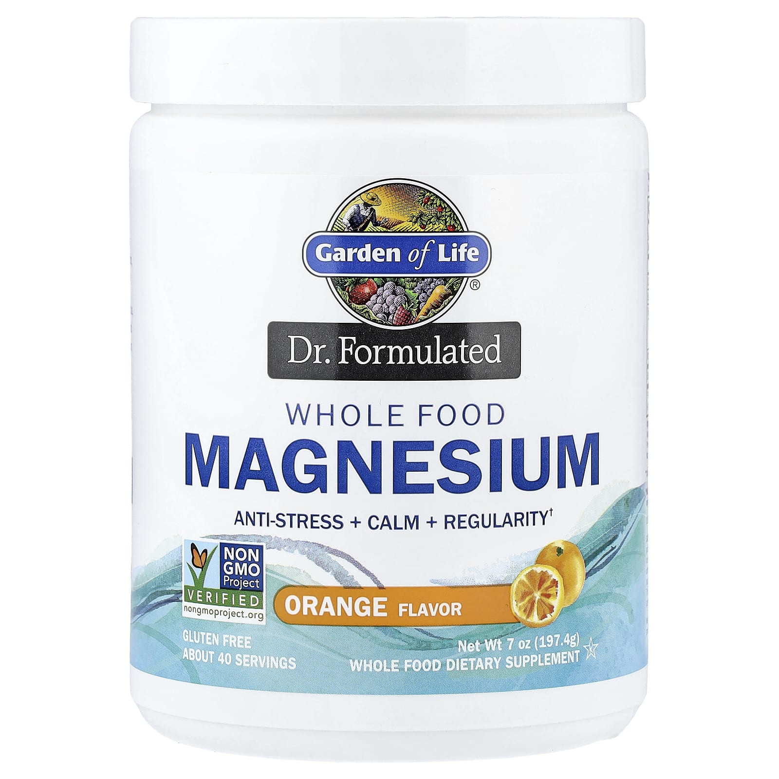 Garden Of Life Whole Food Magnesium Orange baksida