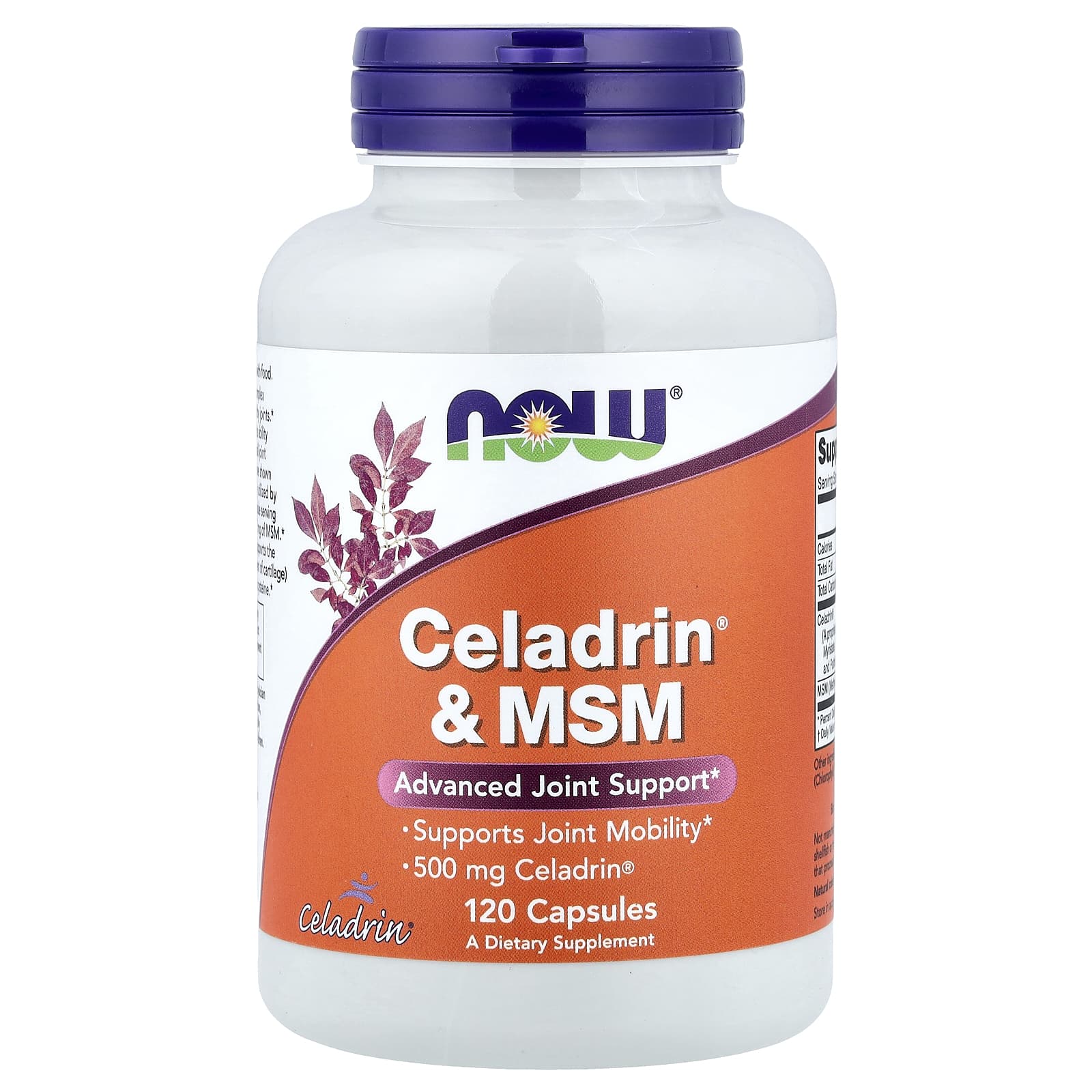 Celadrin & MSM – Ledstöd baksida