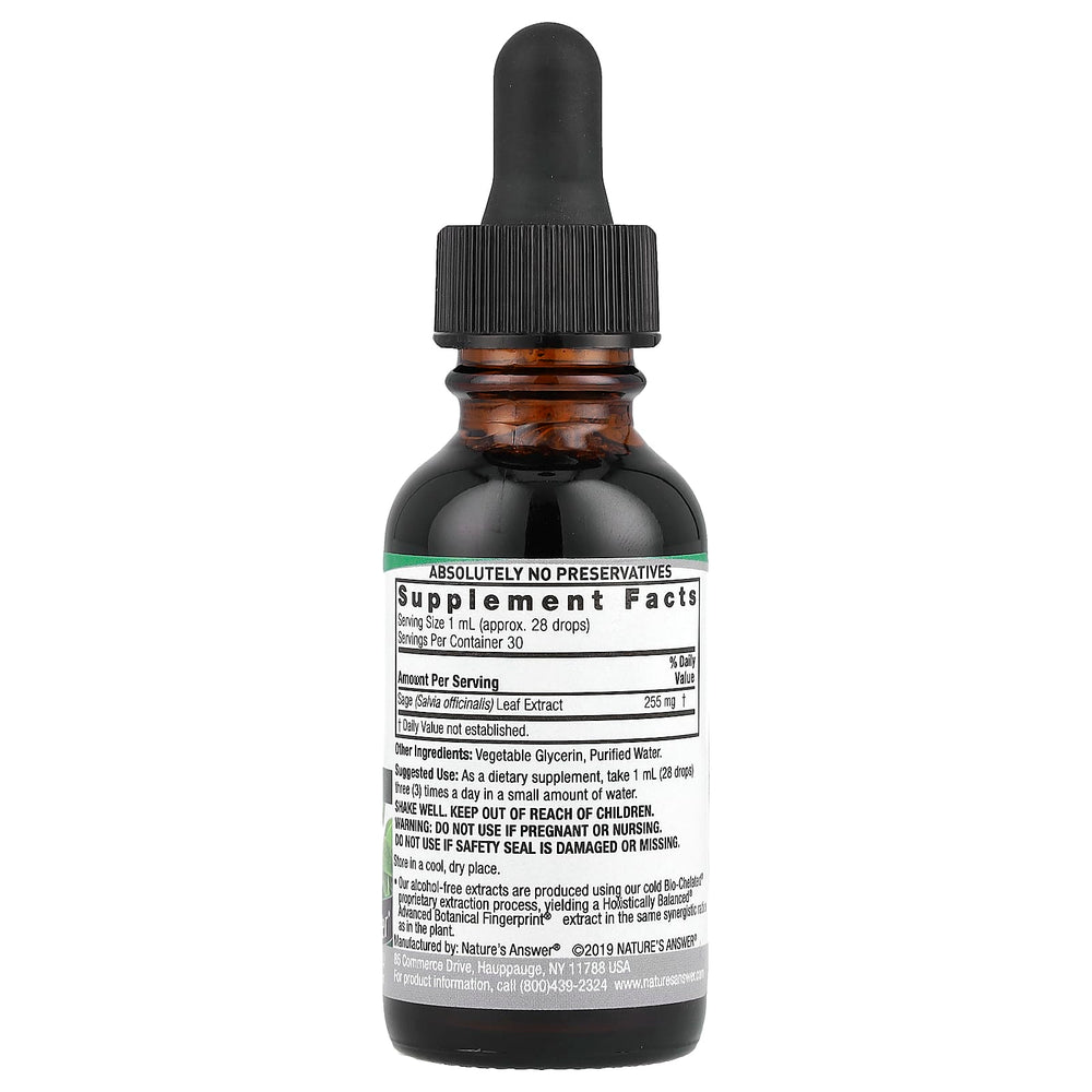 Sage Leaf Extract ingredienser & etikett