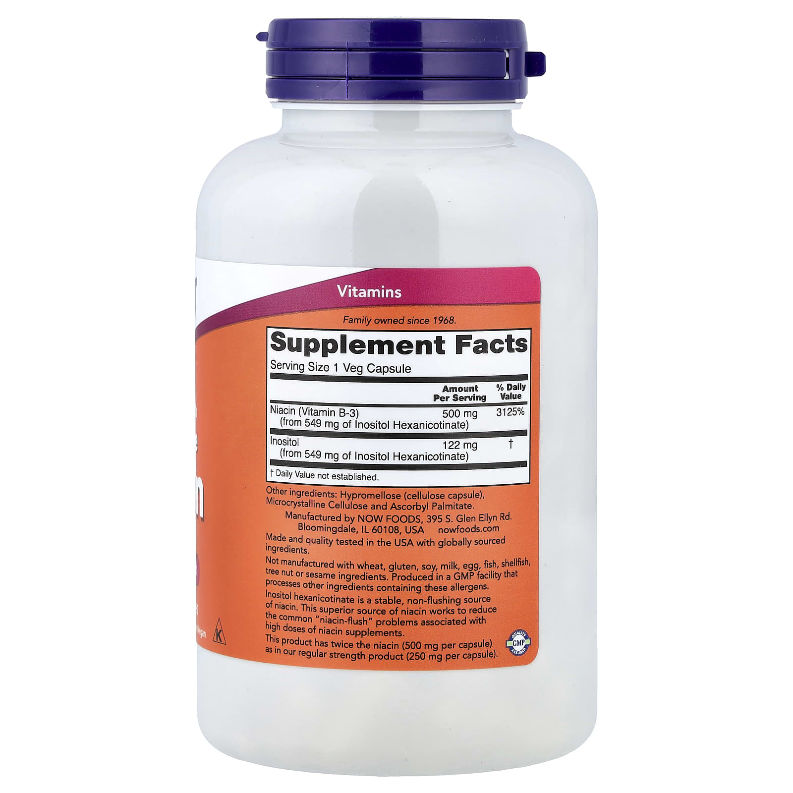 NOW Foods - Flush-Free Niacin - 30 Caps