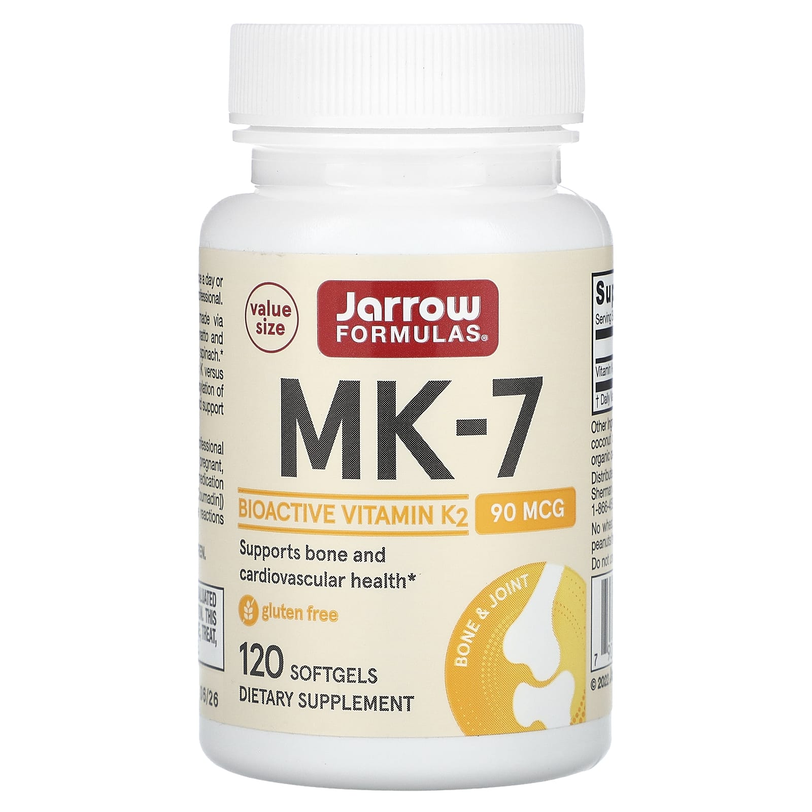 Vitamin K2 MK-7 – 90 mcg baksida