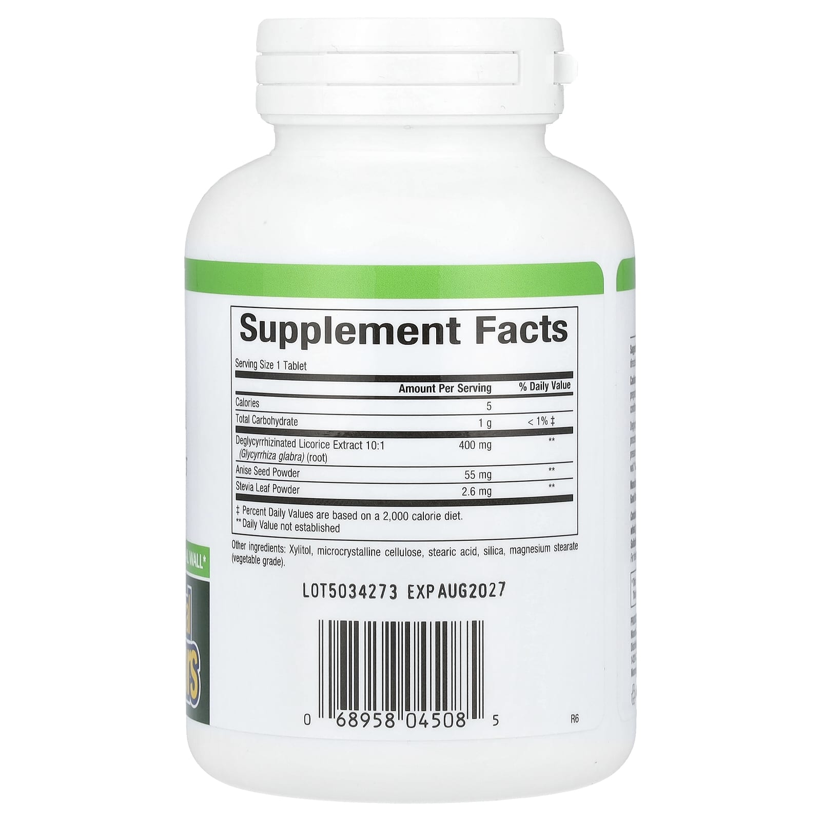 Natural Factors - DGL Deglycyrrhizinated Licorice Root Extract - 90 Tabs