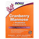 NOW Foods Cranberry Mannose + Probiotics baksida