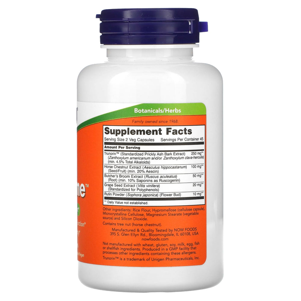 Vein Supreme ingredienser etikett