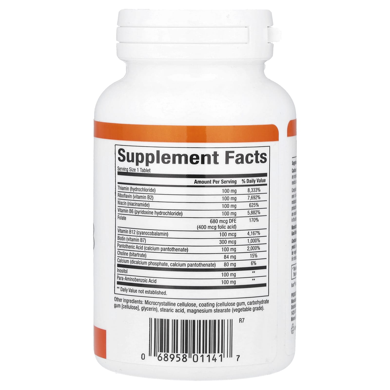Complete B – Tidsfrisättning ingredienser lista