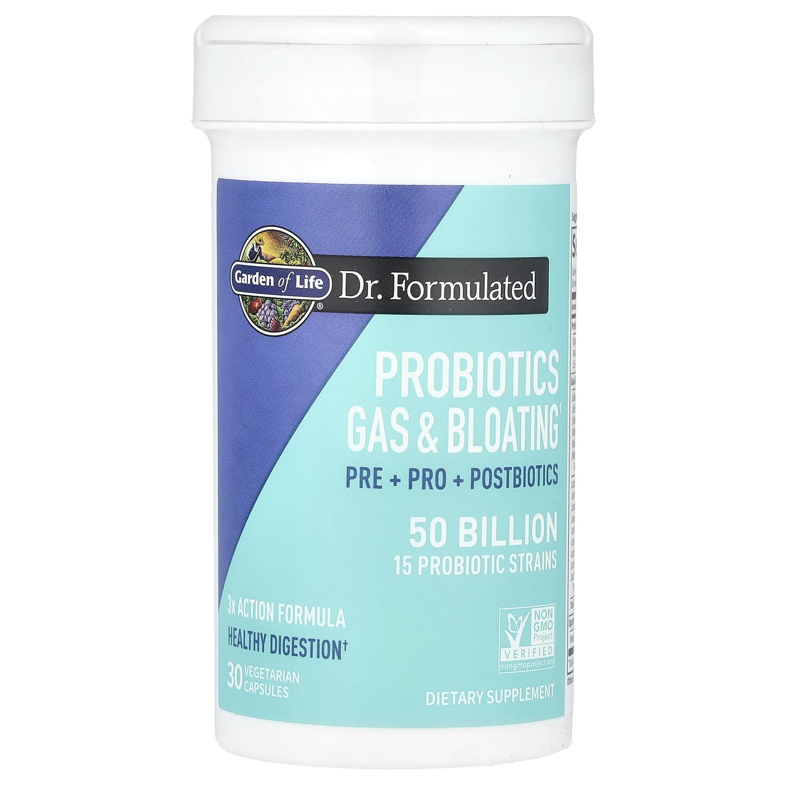 Garden Of Life - Dr. Formulated Probiotics Gas & Bloating - 30 Vcaps