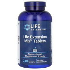 Life Extension Mix Tabs baksida näringsfakta