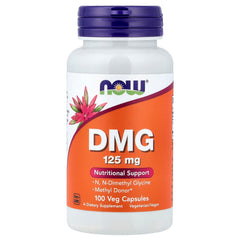 NOW Foods DMG baksida näringsfakta