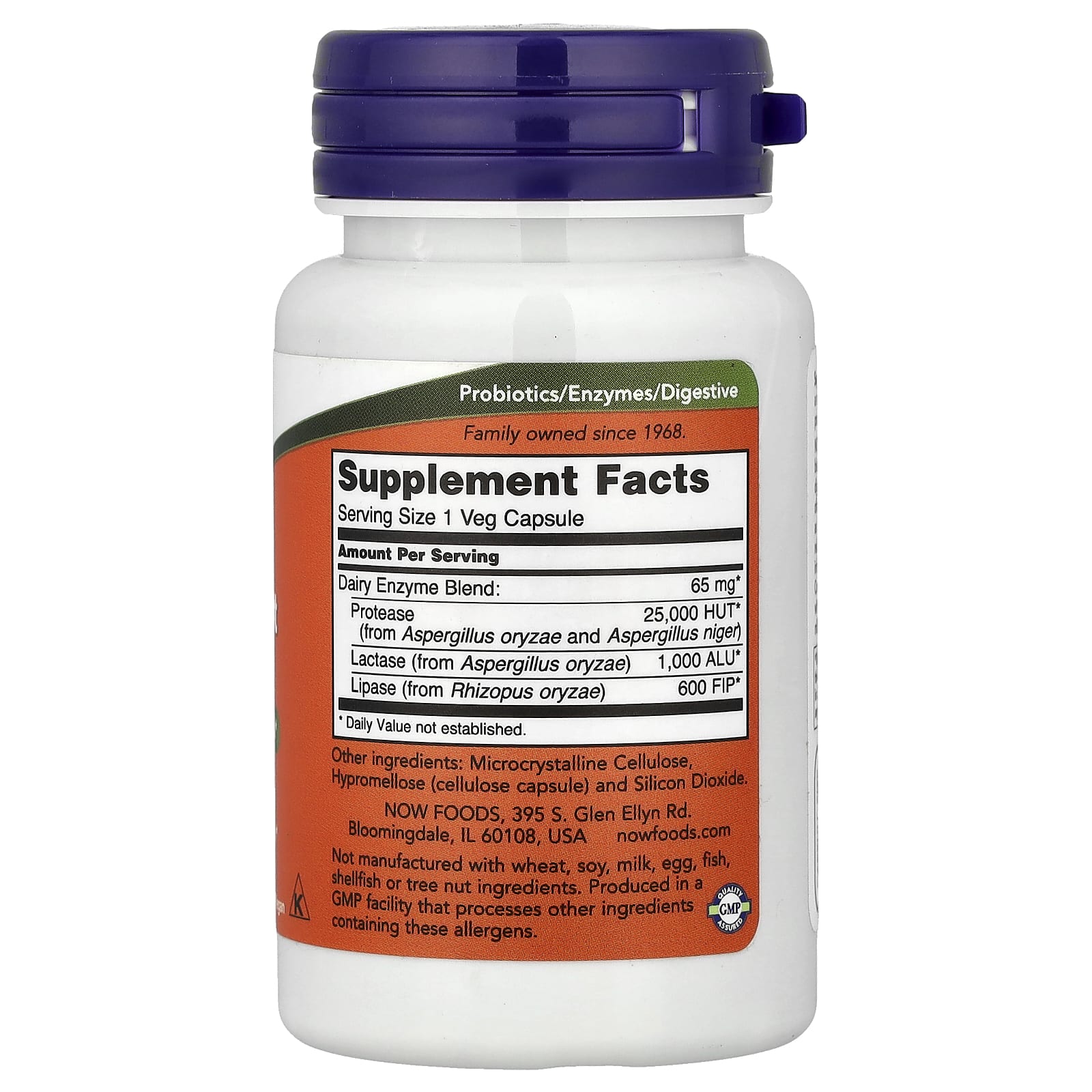 Dairy Digest Complete ingredienslista etikett