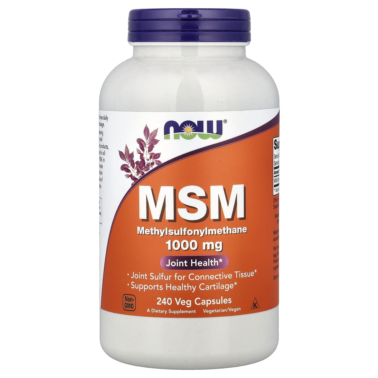 NOW Foods - MSM - 200 tabletter