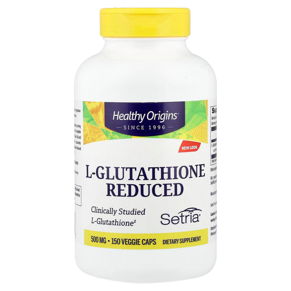 Healthy Origins L-Glutathione näringsfakta-etikett