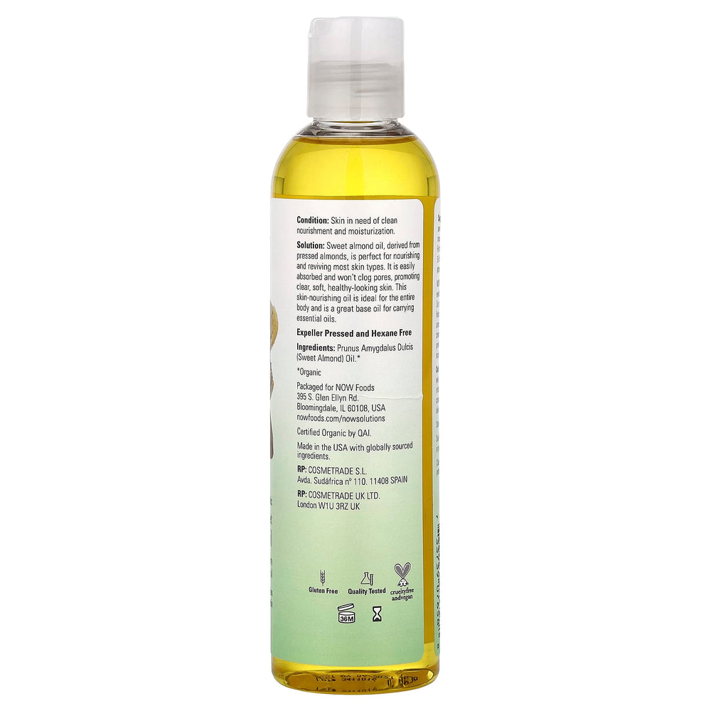 Organic Sweet Almond Oil ingredienser etikett