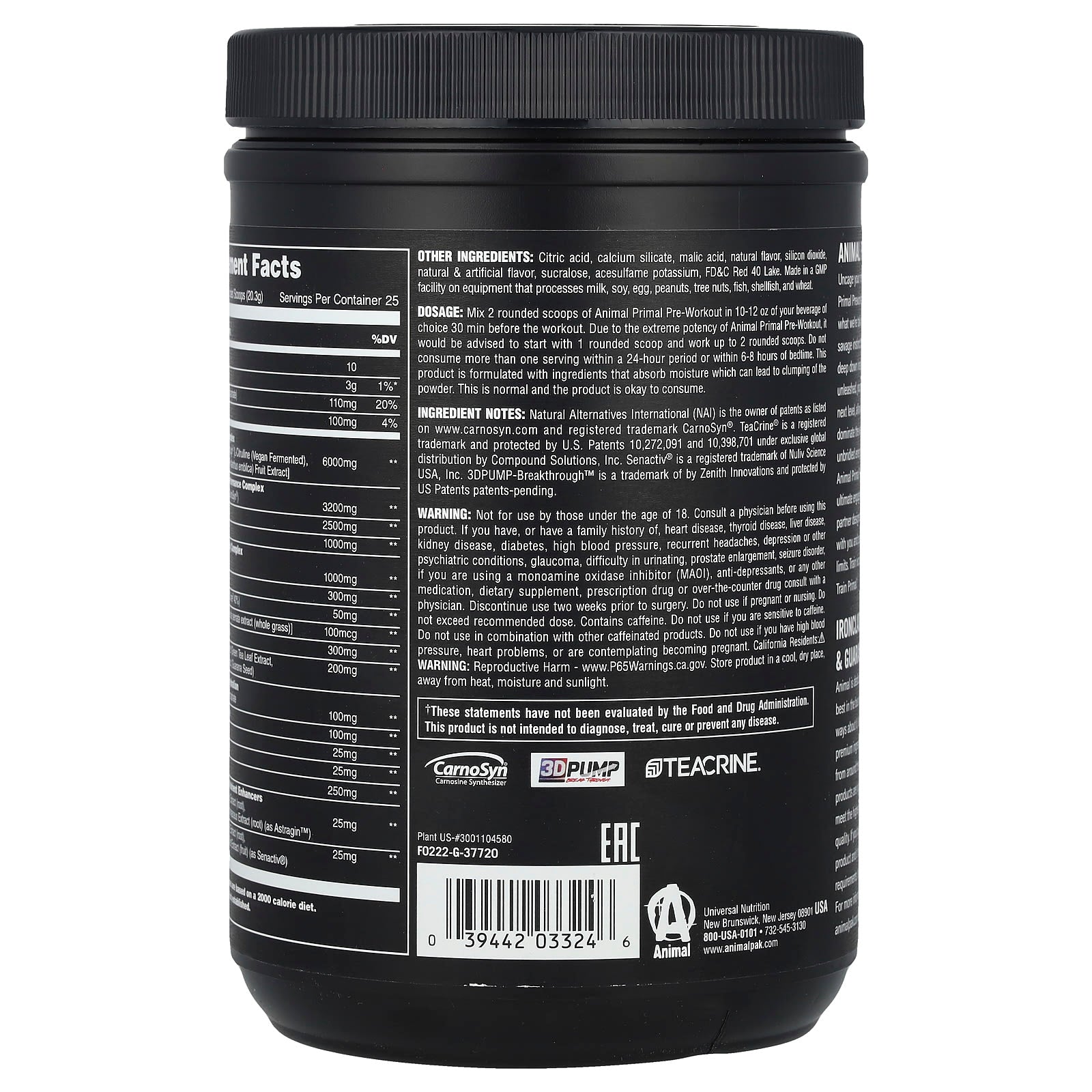 Universal Nutrition - Hedelmäsmoothie - 507.5g