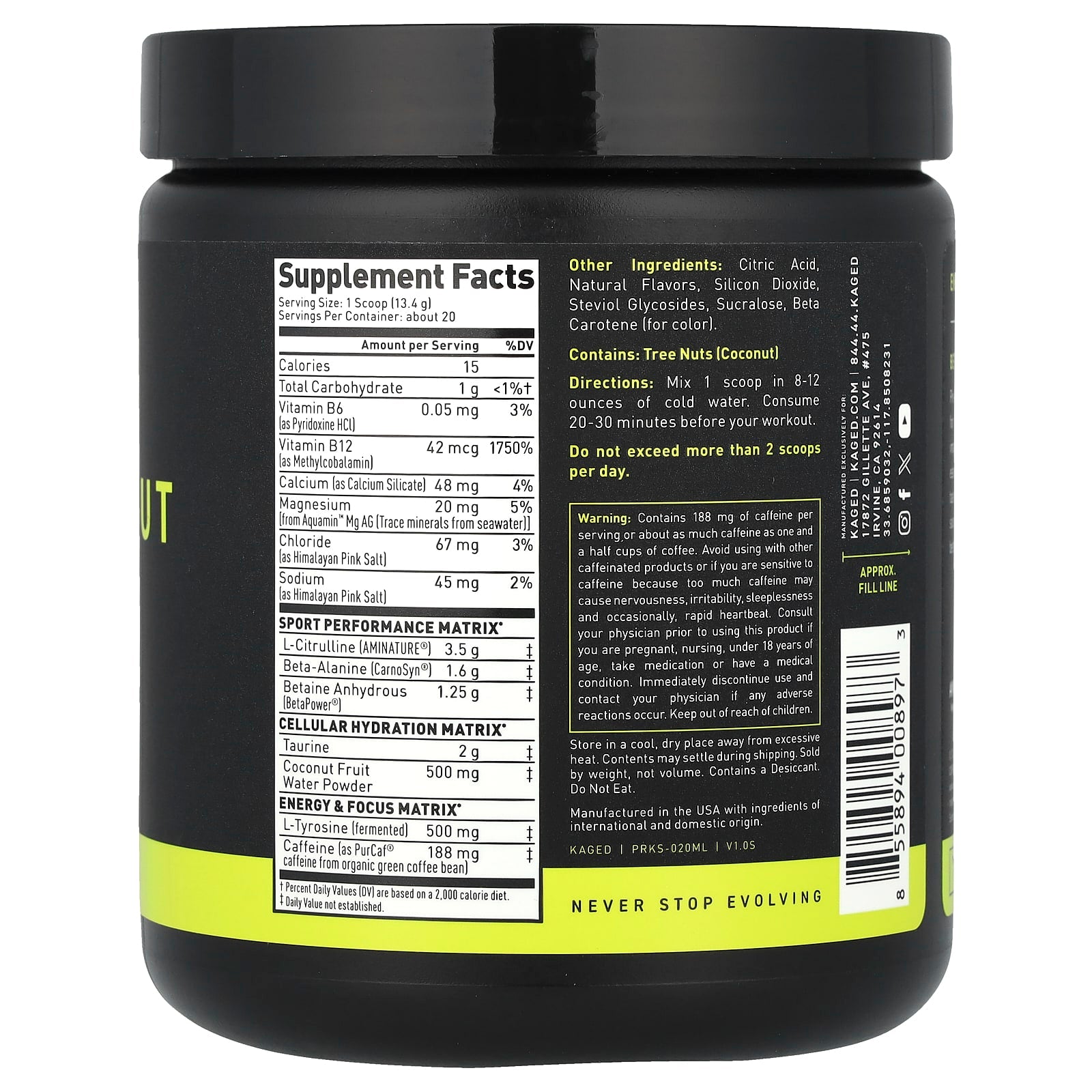 Kaged Muscle - Pre-Workout