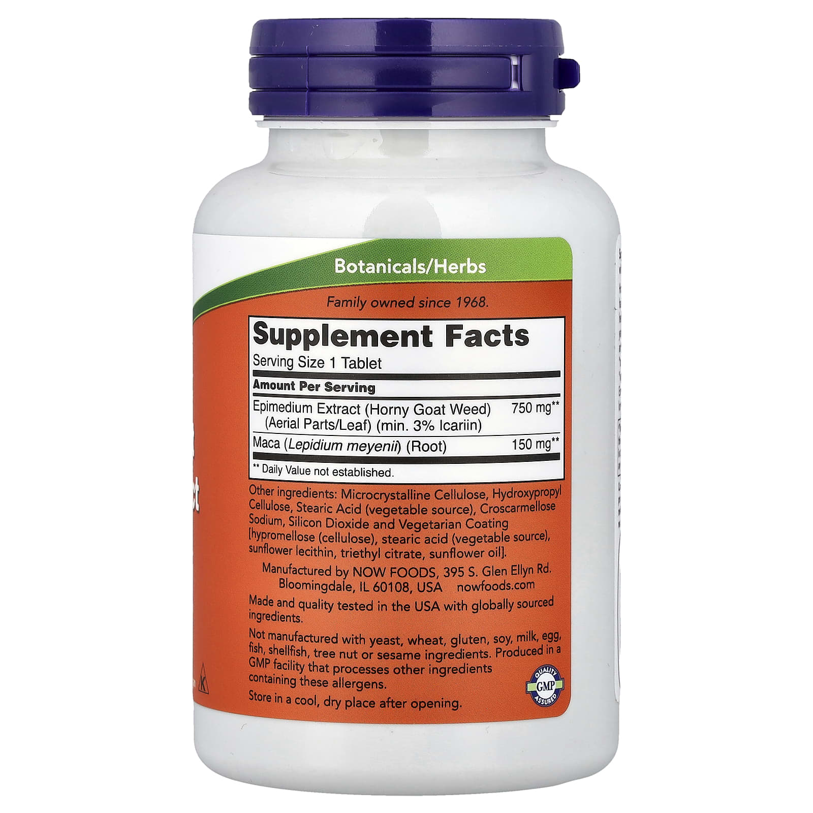 Now Foods - Horny Goat Weed Extract - 90 Tabs