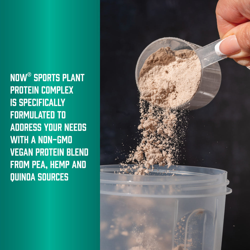 NOW Foods Plant Protein Complex pulver närbild