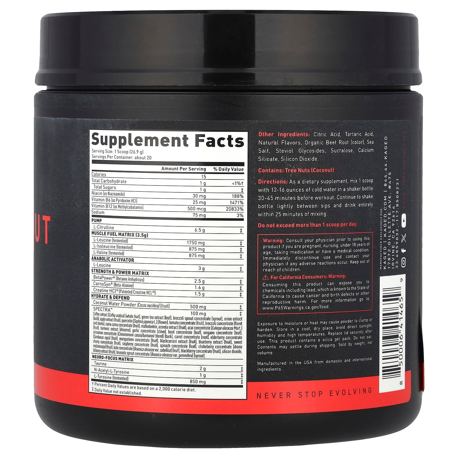 Kaged Muscle - Pre-Workout