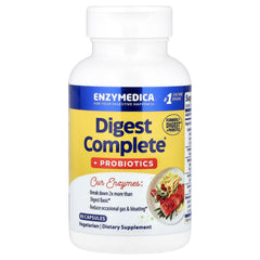 Enzymedica Digest + Probiotics baksida näringsfakta