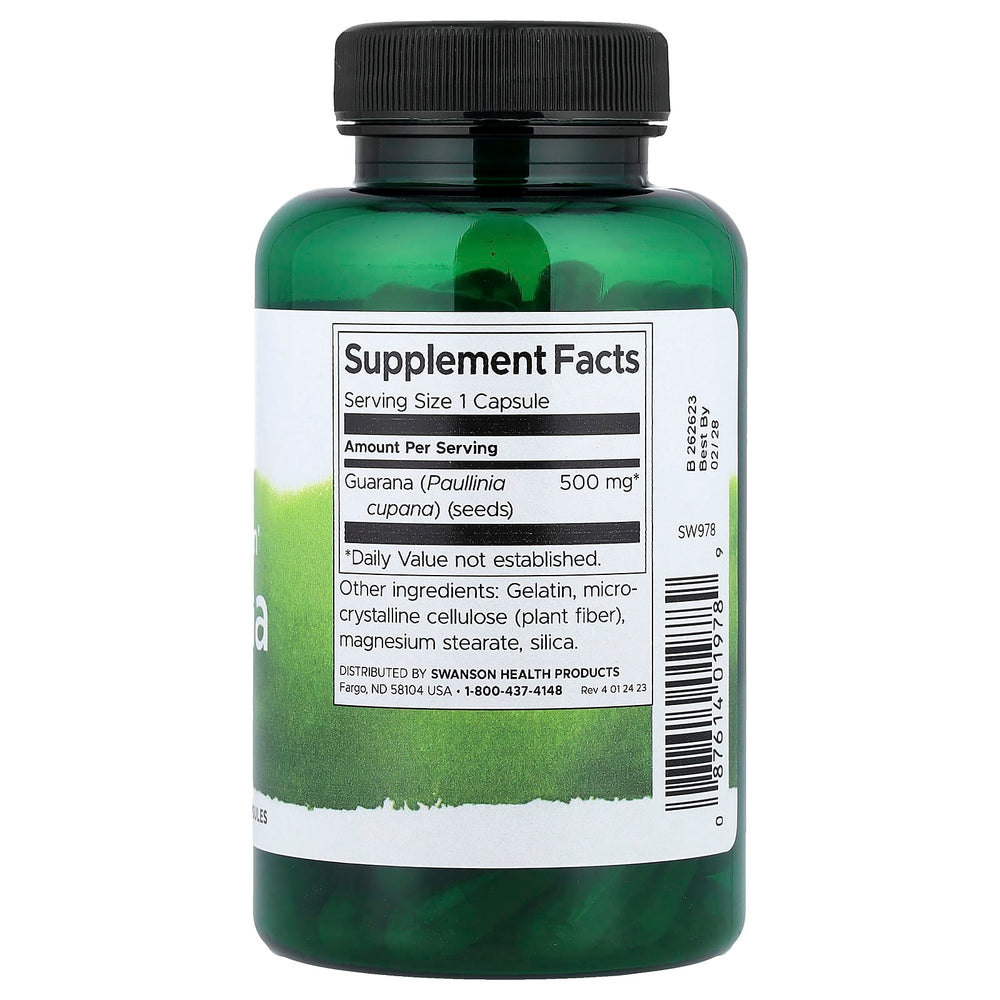 Full Spectrum Guarana ingredienser etikett