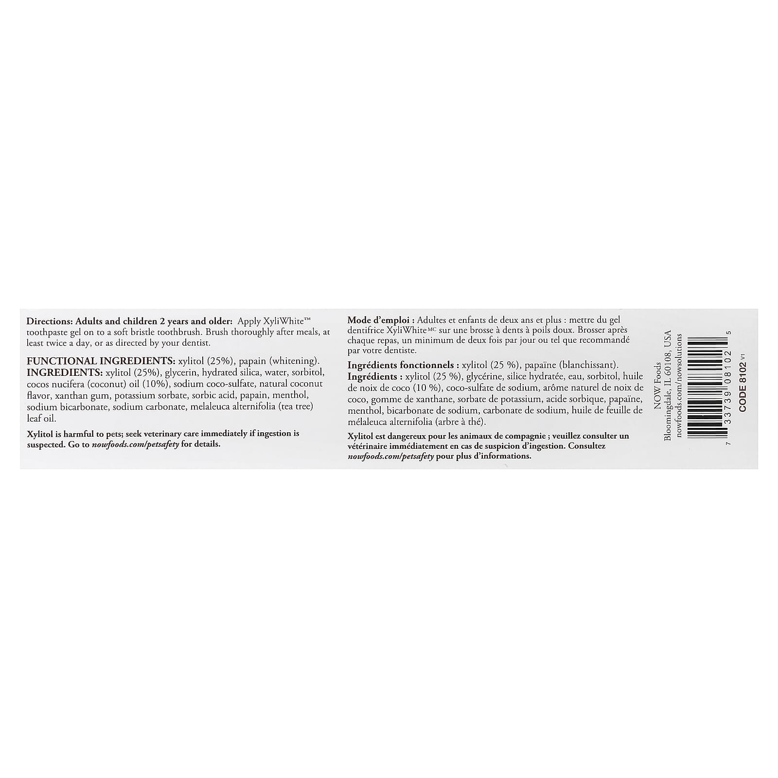 NOW Foods - XyliWhite Toothpaste Gel