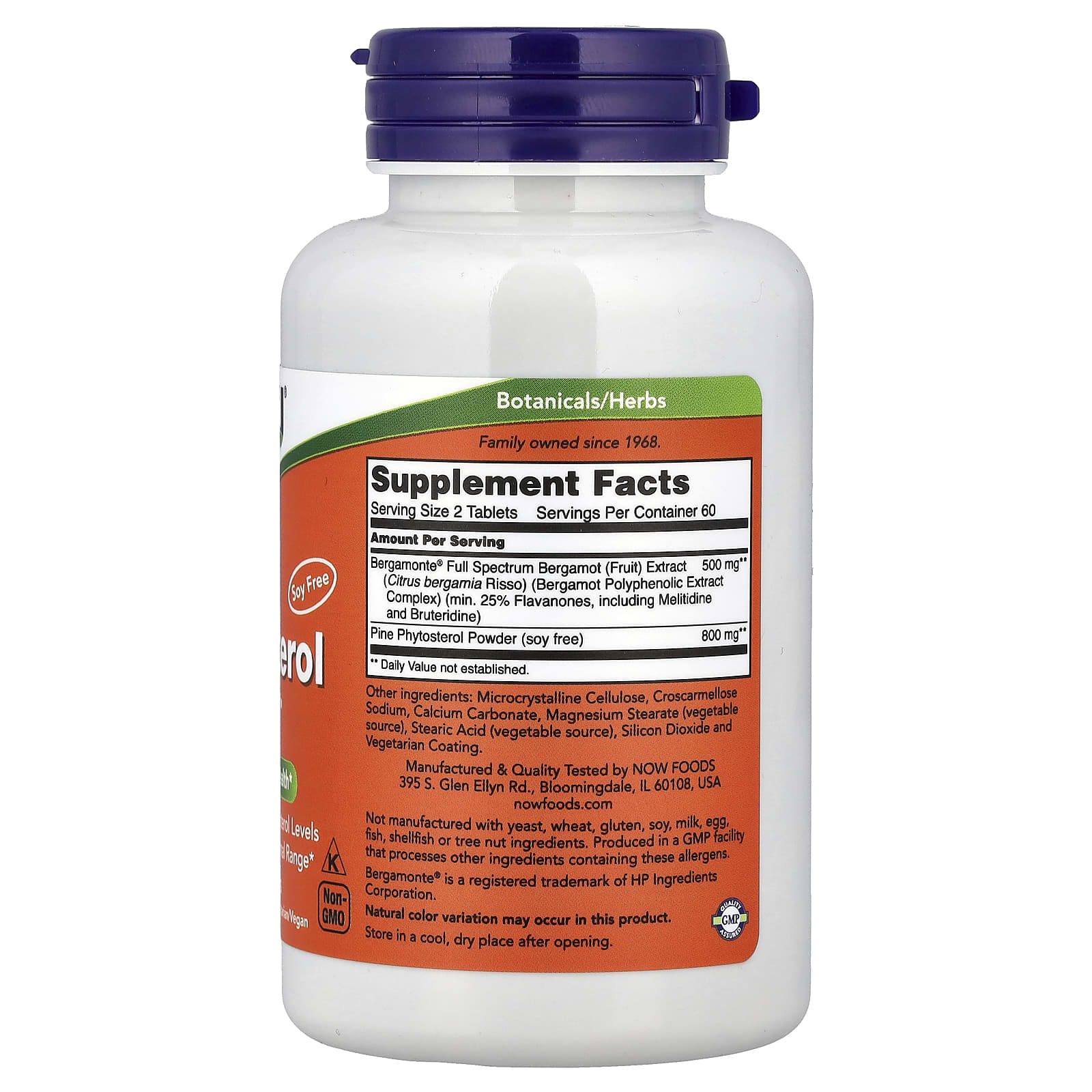 NOW Foods Cholesterol Pro baksida