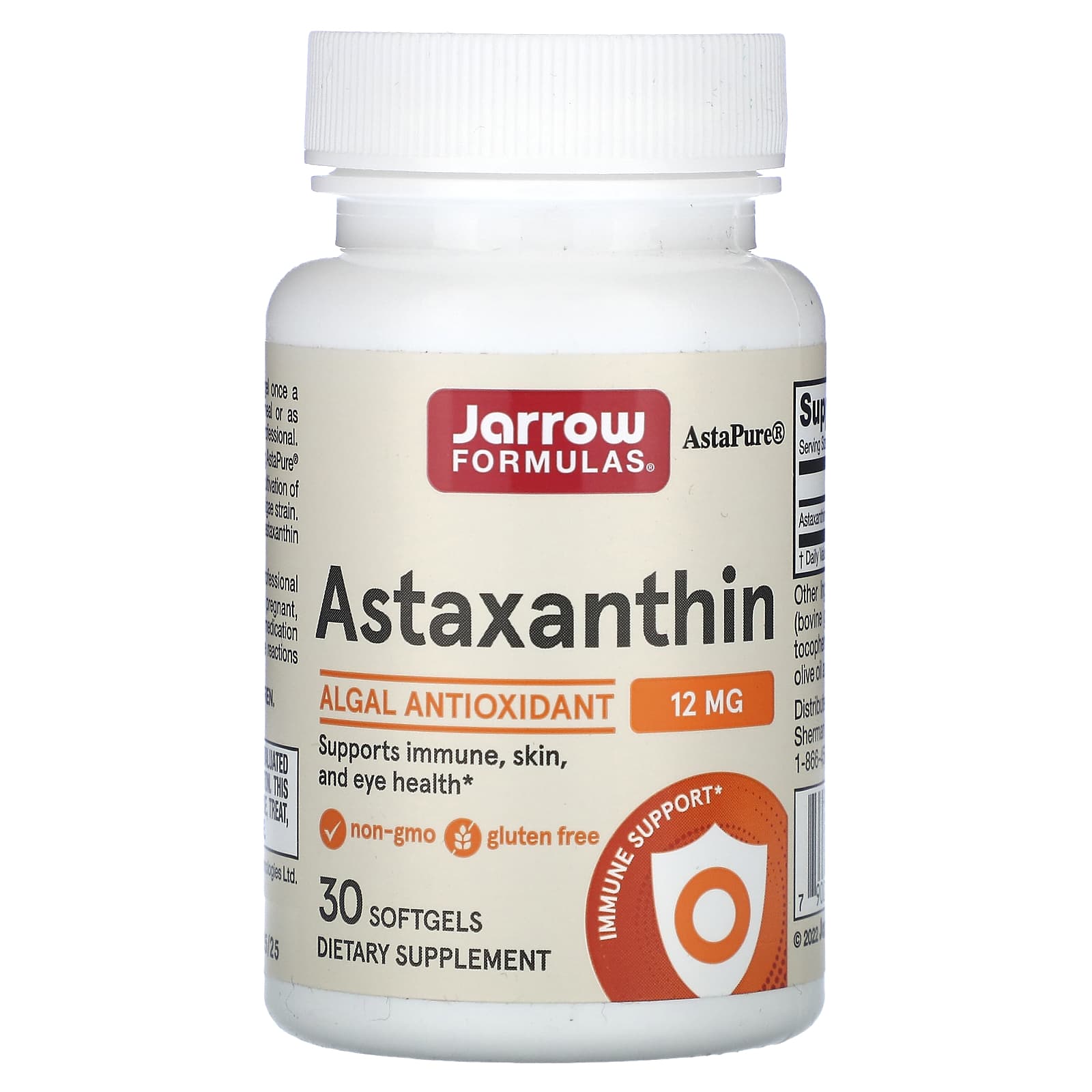 Jarrow Formulas Astaxanthin näringsfakta