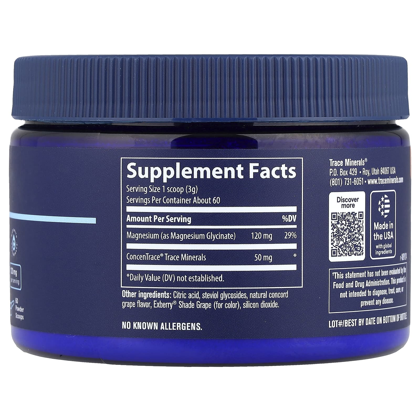 Trace Minerals - Magnesium Glycinaatti Jauhe