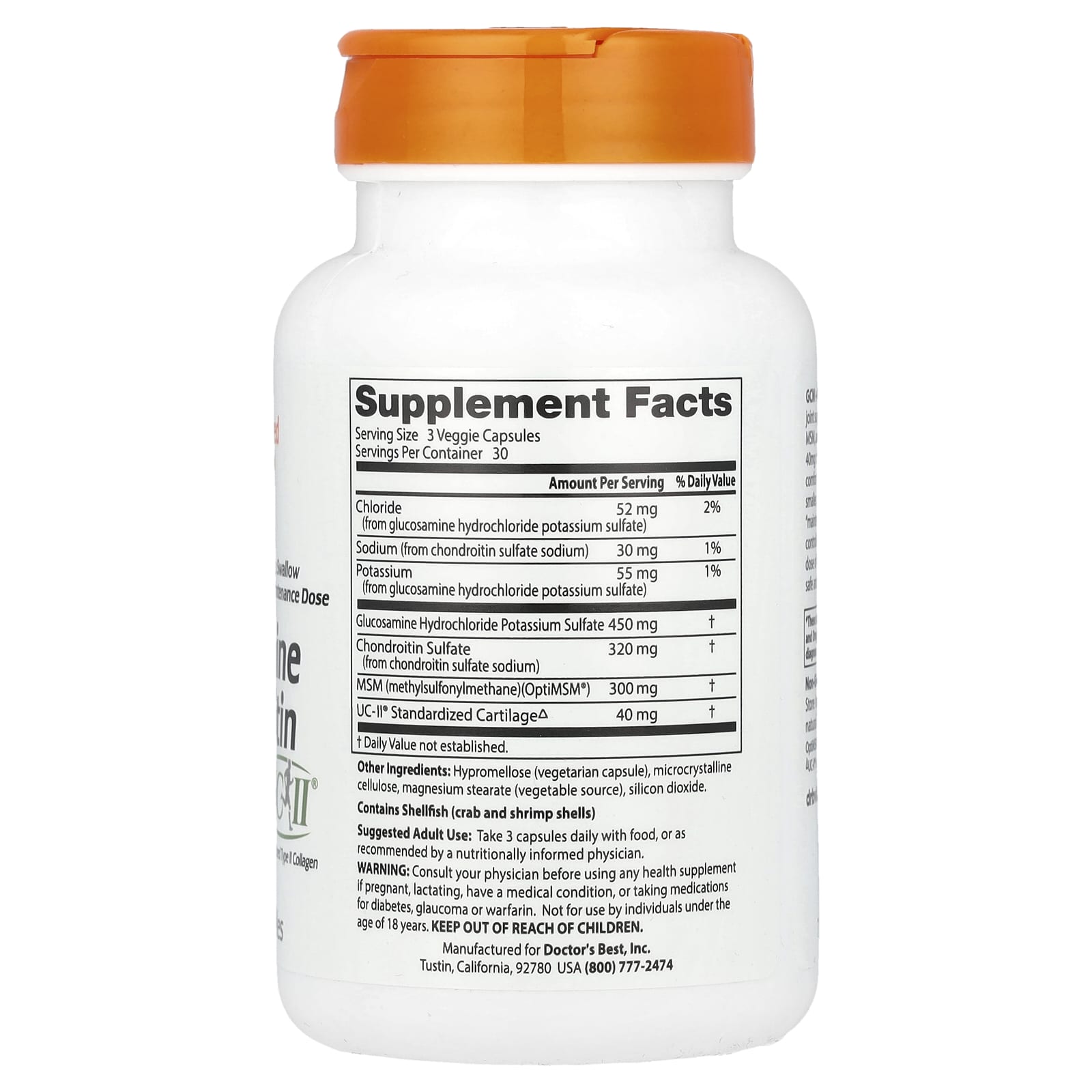 Doctor's Best - Glucosamin Chondroitin MSM