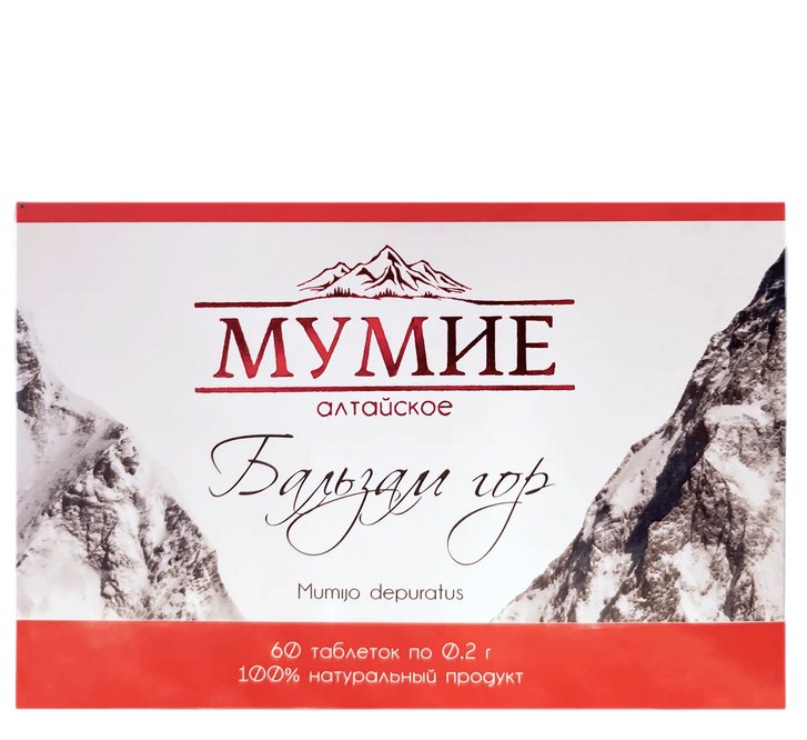 МУМИЕ Altai Mountain Balm baksida näringsinformation