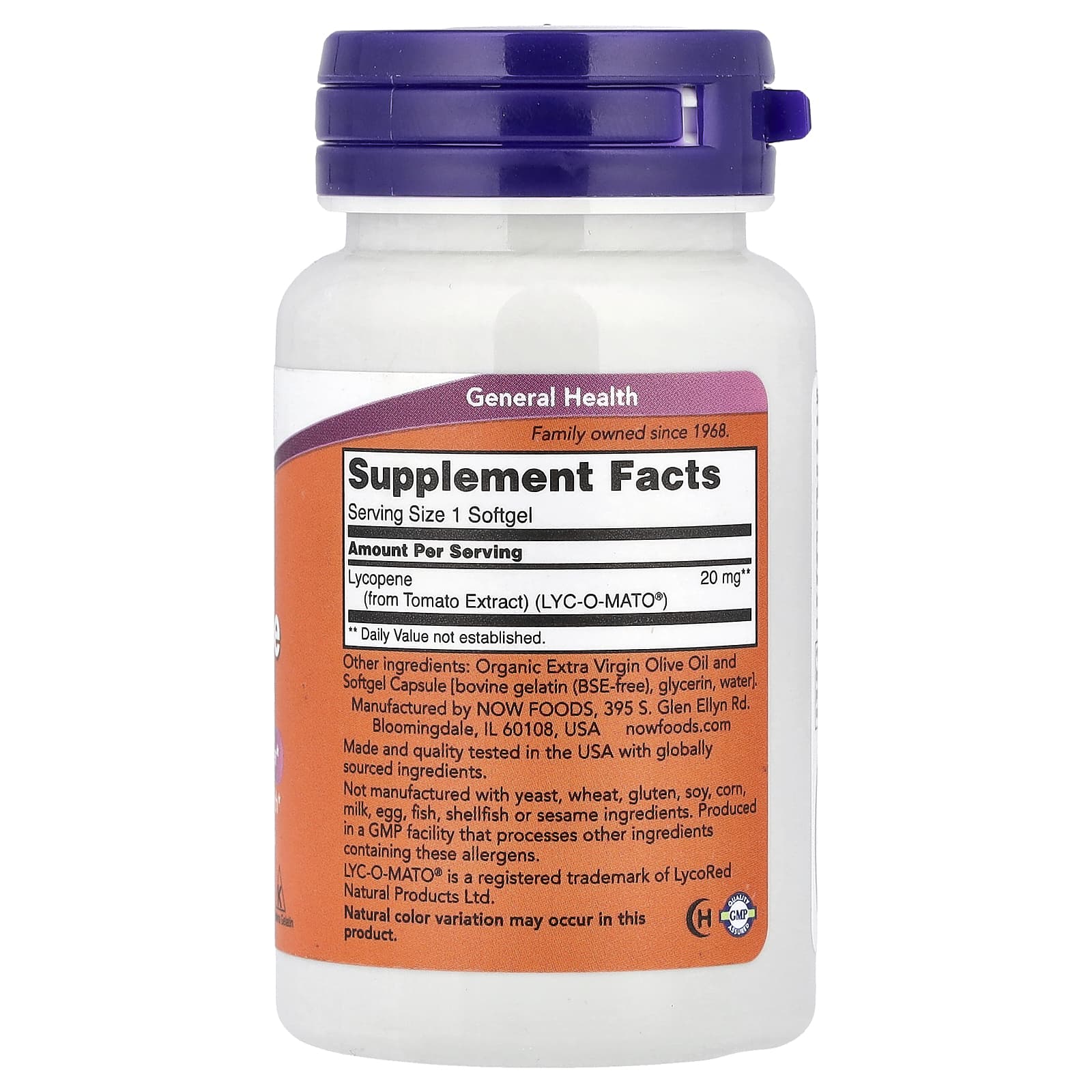 NOW Foods - Lycopeeni - Antioksidanttituki