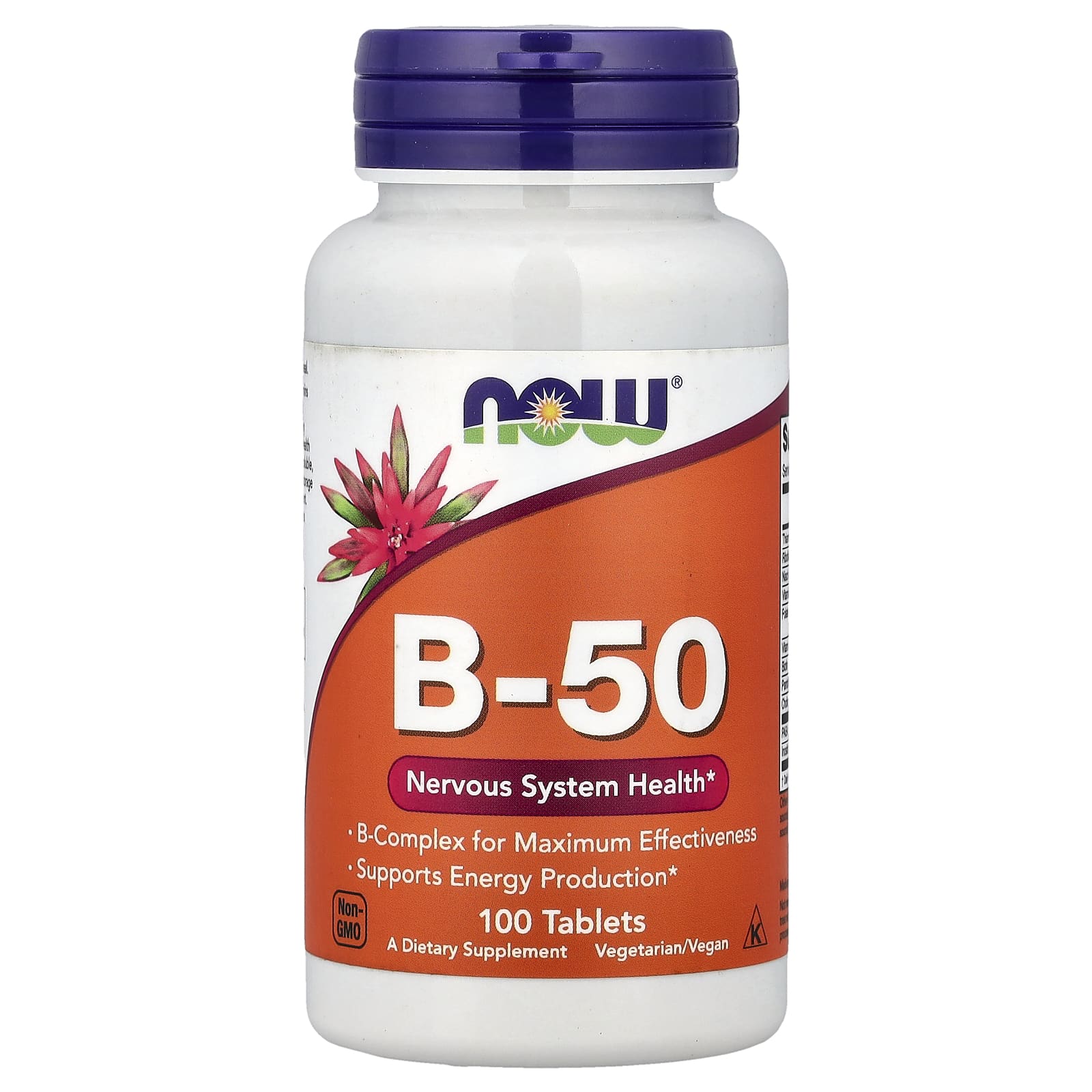 Vitamin B 50 produktflaska öppen