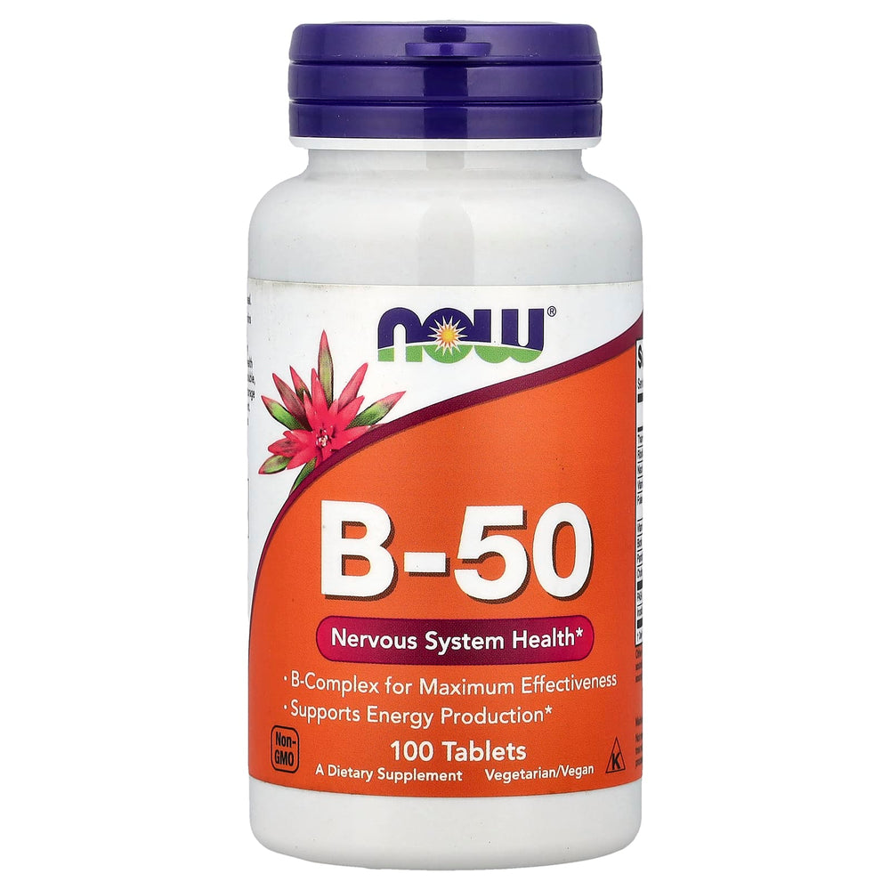Vitamin B 50 produktflaska öppen