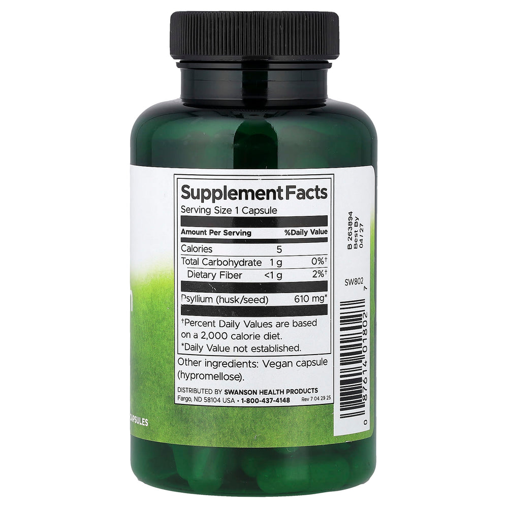 Psyllium Husks ingredienser & etikett