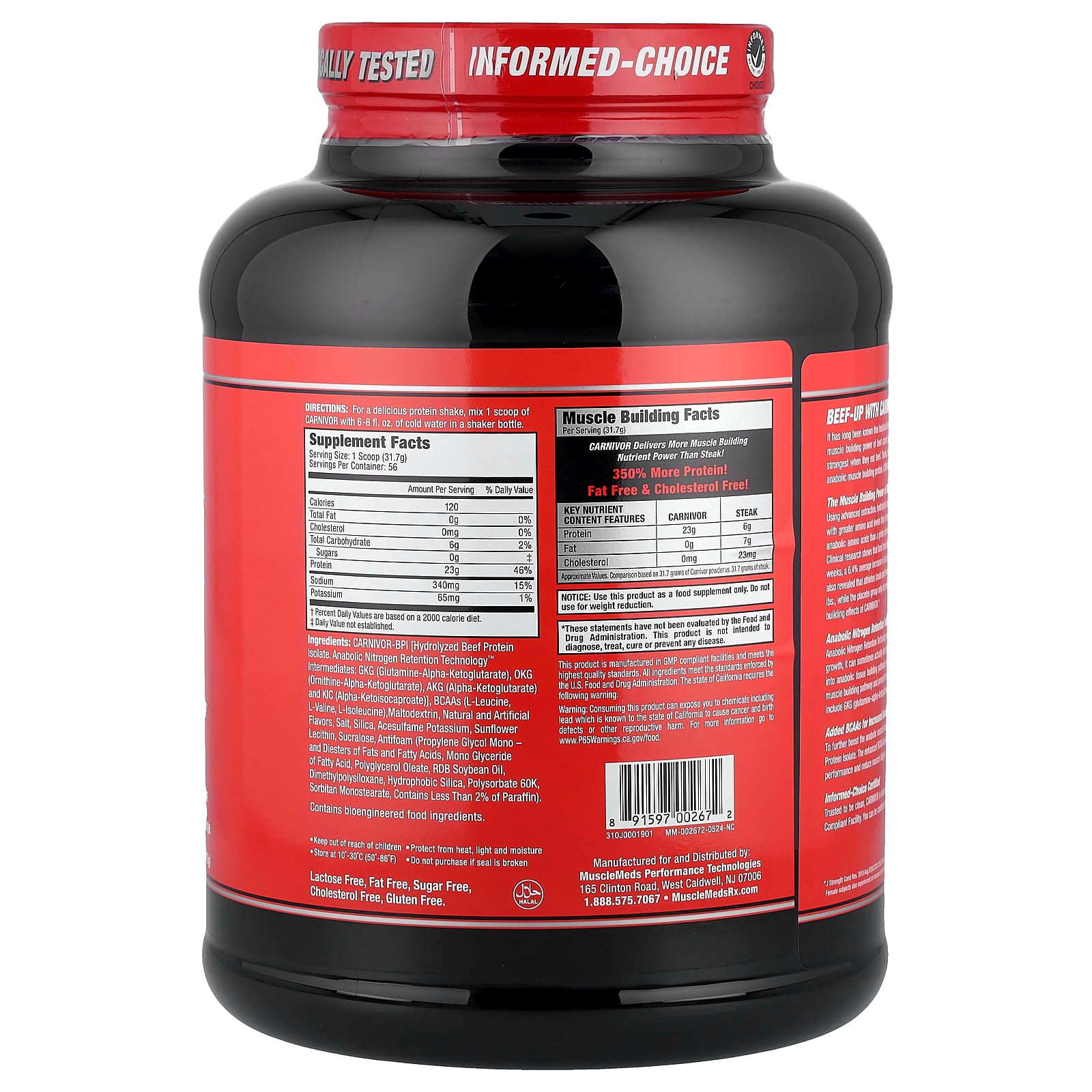 MuscleMeds - Carnivor™ 100% Beef Protein